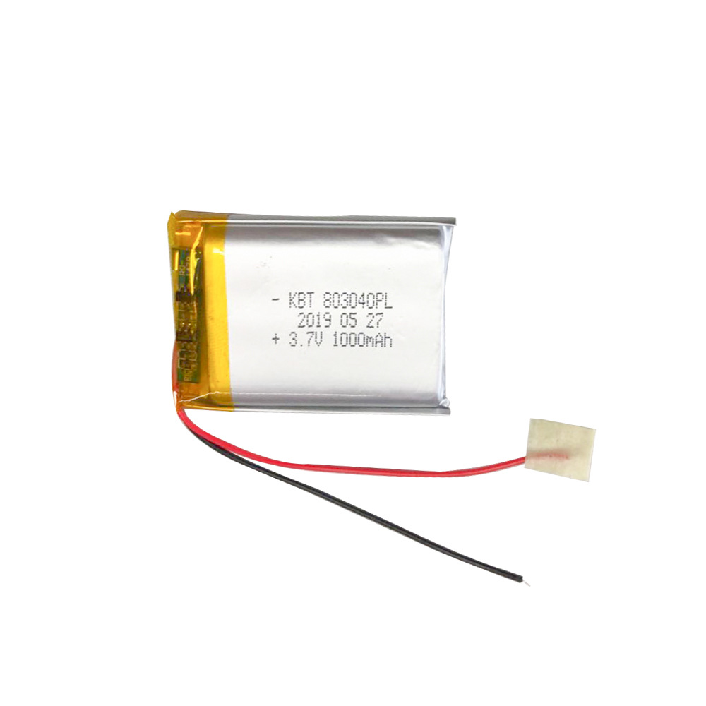聚合物锂电池 803040PL1000mAh 超薄智能门锁可充电电池