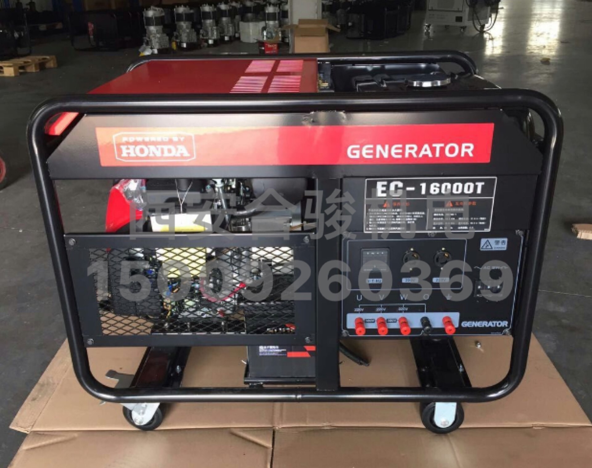 本田10KW15KW汽油发电机本田GX630GX690双缸发动机银行车载发电机