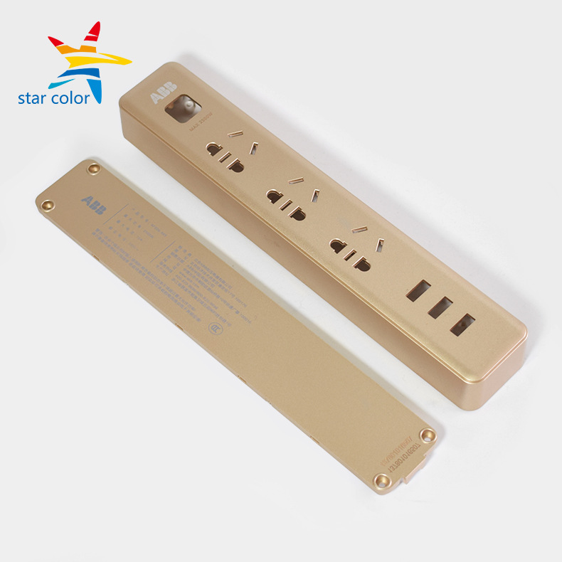 塑料插板外壳无尘喷漆 金色uv烤漆 静电喷漆 宁波喷涂厂定制