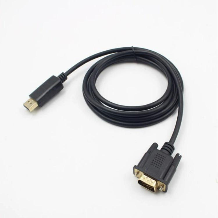 DP to VGA cable DP to VGA Rotary 1.8 -meter laptop connection line DP to VGA 1.8M
