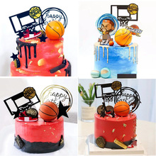 網紅蛋糕裝飾籃球鞋盒擺件球鞋抖音同款潮流時尚烘培裝扮灌籃插旗