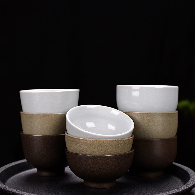 大號陶瓷品茗杯小茶碗創意功夫茶具官窯主人杯單杯定制