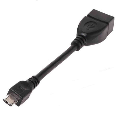 批发供应手机OTG数据线 USB母转microUSB公转接线 10公分 转接线
