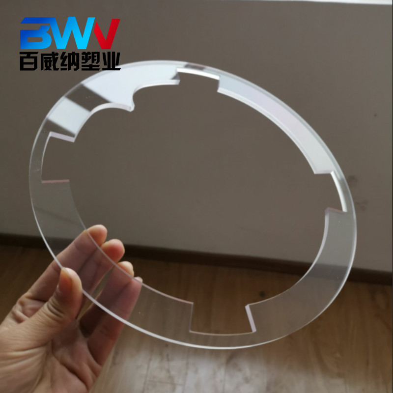 5mm透明PC板雕刻  PC耐力板切割打孔 亚克力PC面板雕刻切割