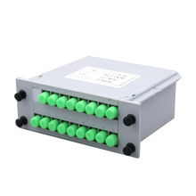 廠家直供電信級信息光纖連接頭光分路器箱FC/APC1*16插片式分光器