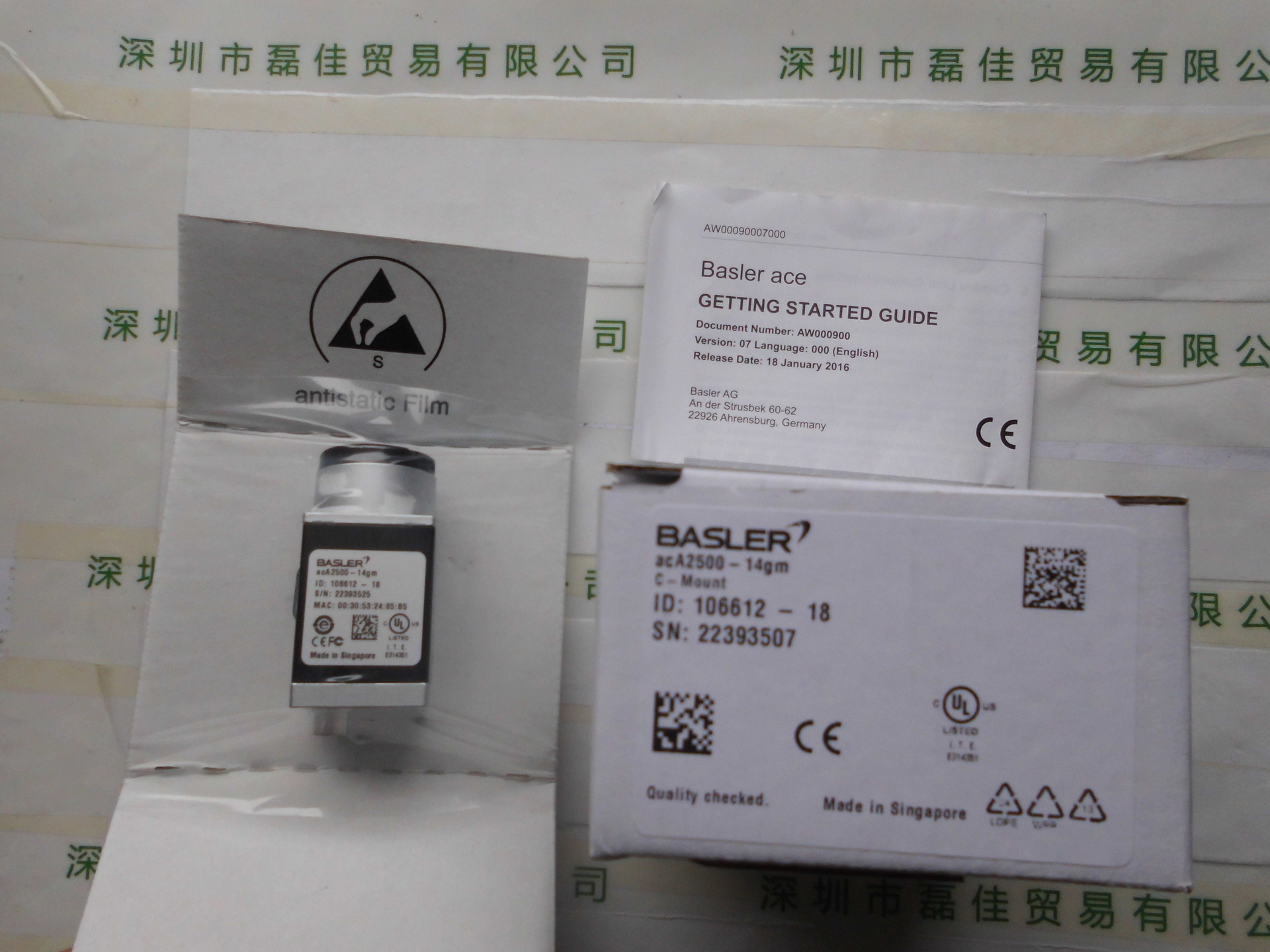 德国巴斯勒 高像素镜头 ACA2500-14GM