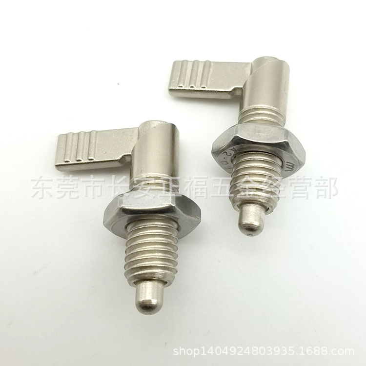 PMXRM10 12粗牙把手型旋钮柱塞 L型分度销 弹簧柱塞ZC505-2