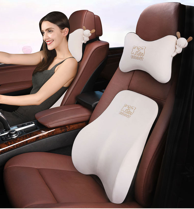 Car Headrest, Lumbar Support, Neck Pillow, Car Sleeping Artifact, Memory Foam Car Lumbar Support, Seat Cushion, Pillow Replacement