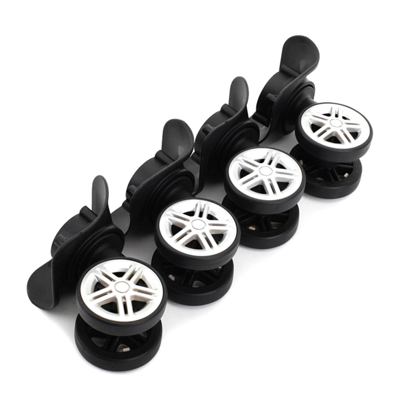 Paire De Roues De Rechange Pour Valise – GUGULUZA G149-2 – Noires – Double Roue