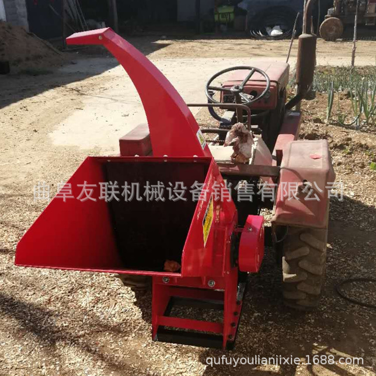 新型柴油动力树枝破碎机 树枝破碎机 四轮带枝条切碎机06
