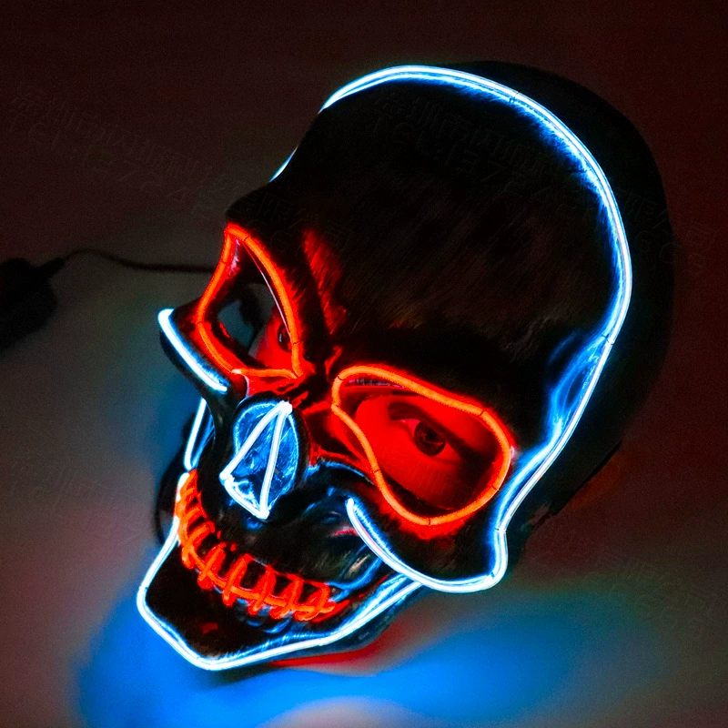 Хэллоуинская skull horror светящаяся маска череп голова пугающая холодная маска воскрешение призрак фестиваль вечеринка призрак мозг