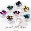 Japanese new flower shell is irregularly highlighted and natural shell fragmented phototherapy nail shell set 12 color