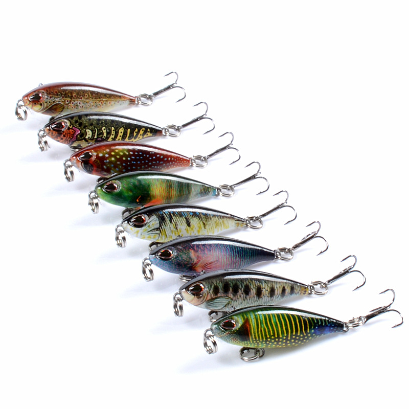 2 Pcs Minnow Fishing Lures Hard Plaice Baits Bass Trout Saltwater Sea Fishing Lure