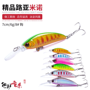 5g Shallow Diving Minnow Fishing Lures Sinking Minnow Baits Fresh Water Bass Swimbait Tackle Gear