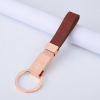 Fashionable polyurethane golden metal keychain