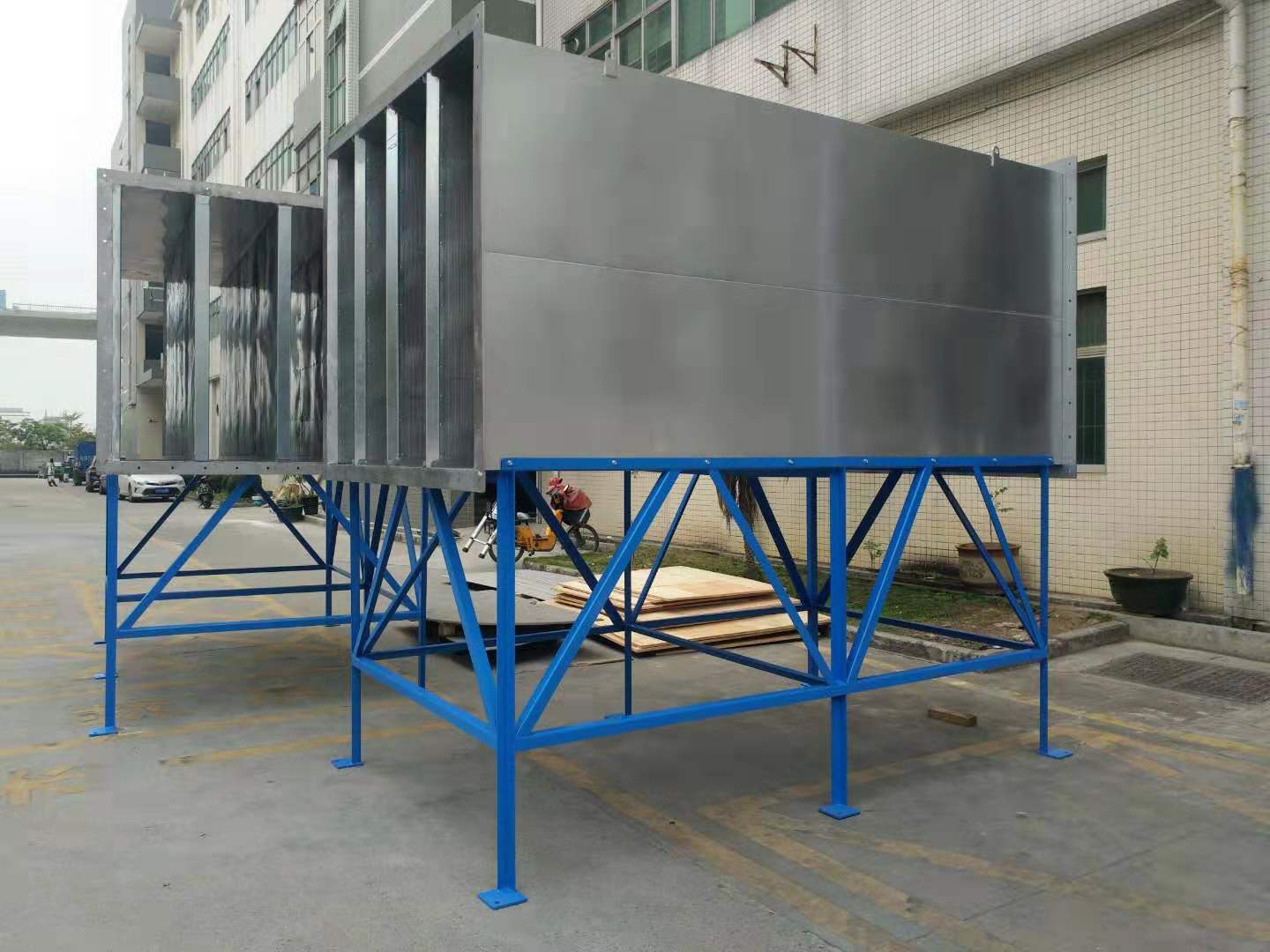 结构片式消声器 片式管道消声器 片式消声百叶 风机消声器 风槽|ms