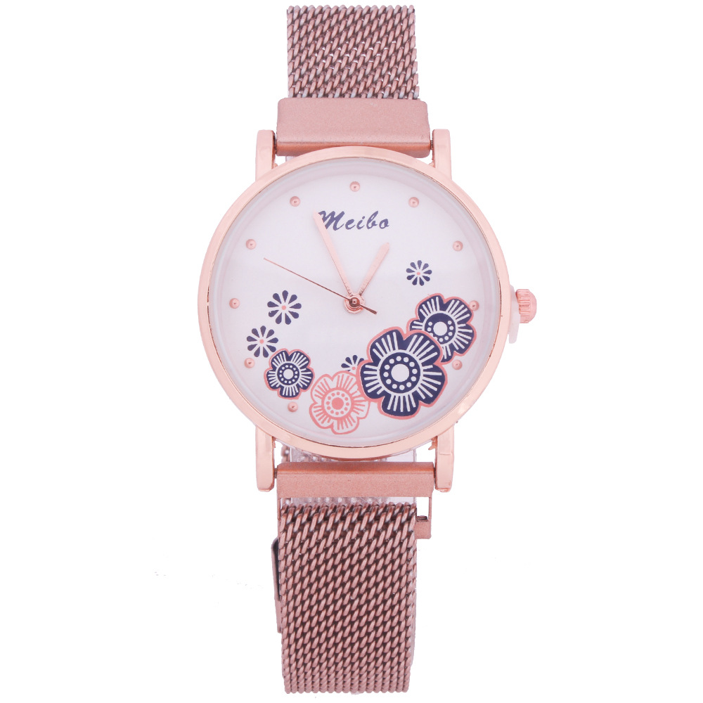 Commerce Extérieur Populaire Style Aimant Montre Coréenne Style National De Femmes Quartz Montre Tempérament Milan Sangle Montre En Stock En Gros display picture 8