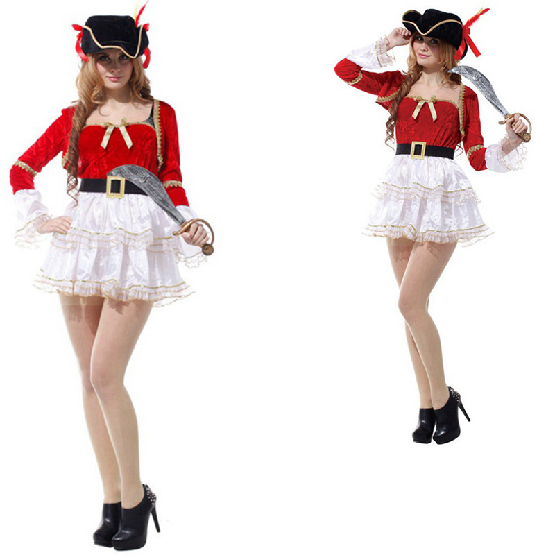 万圣节Cosplay服装成人海盗舞台表演服 海盗公主裙W-0103礼服