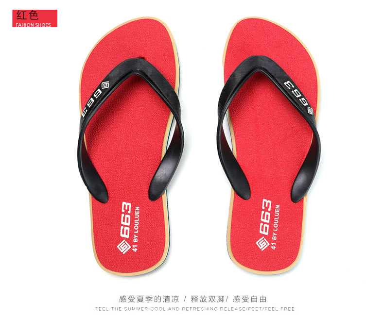 Wholesale of Lu 'an cross-border men's flip-flops, summer anti-slip rubber casual beach slippers, men's export cool slippers undefined