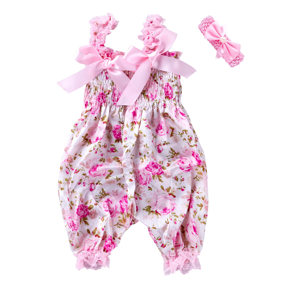 2022 summer new cartoon fashion printed bloomers baby suspenders onepiece suit factory direct sales