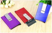铝制卡包信用卡夹名片盒rfid屏蔽卡套证件包碳纤维加印logo