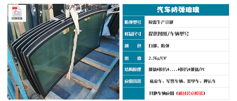 汽车防弹玻璃参数
