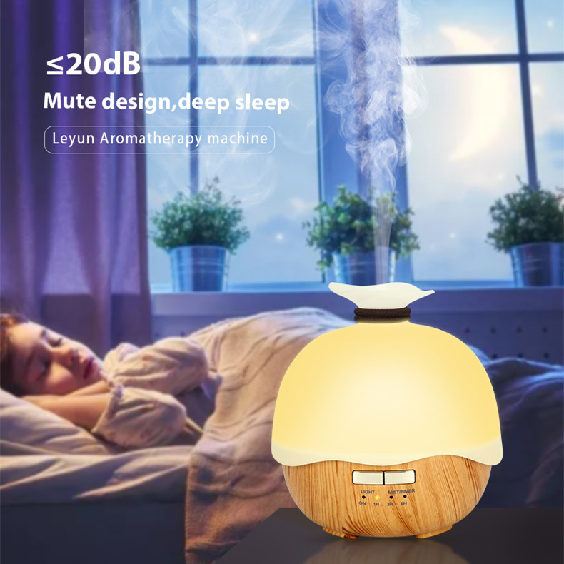 厂家直销乐韵香薰机中东400ML大容量超声波加湿器室内精油扩香机