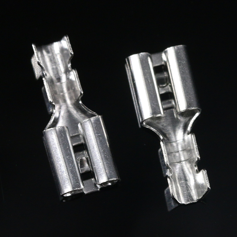 冷压端子 汽车喇叭端子 4.8插簧  镀锡5000只一包