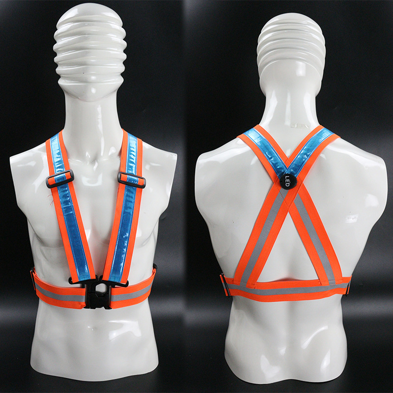 交叉背心(橙色松紧带)