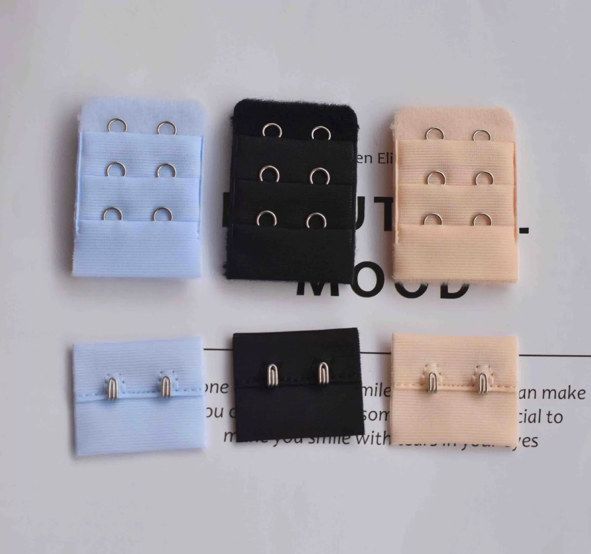 Трехрядная двухпуговичная пряжка на спине пара бюстгальтера пряжка на спине нижнее белье ткань Пряжка крючок для ткани трехрядный двухпуговичный