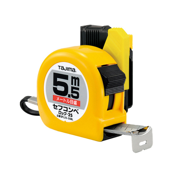 HI-LOCK型卷尺配安全别扣TAJIMA/田岛1001-19117.5M×25mm双面刻