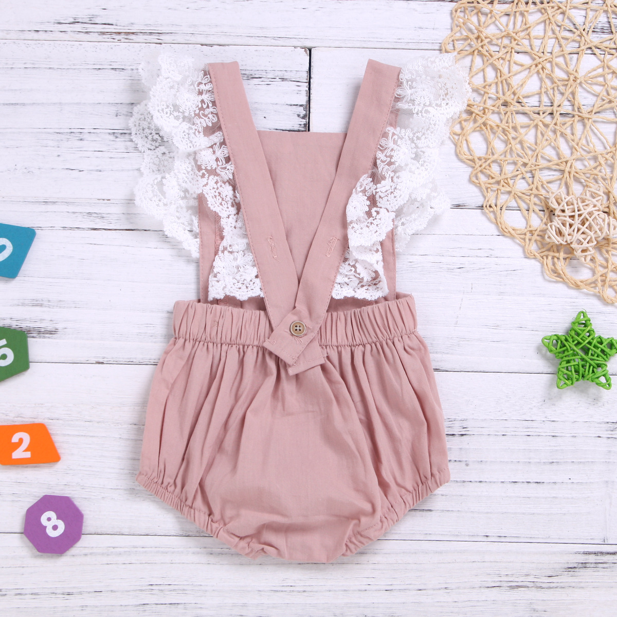 Summer Sleeveless Lace Bodysuit New Baby Baby Clothes Thin Girls Short Crawler Children's Wear display picture 4