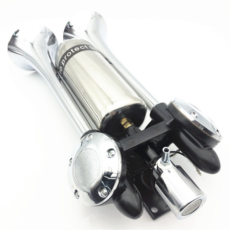 Factory direct sales of car horns, electronic control horns, electrical horns, rocket launchers, air pumps, double-tube air horns wholesale detail image 9
