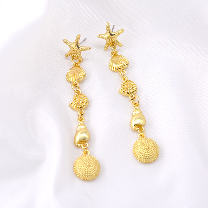 Fashion Earrings For Women Starfish Earrings Female Korean Simple Earrings Wholesale display picture 3