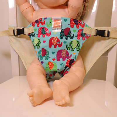 simple and easy European style Having dinner belt Having dinner Fixing band household Child baby table chair portable Foldable