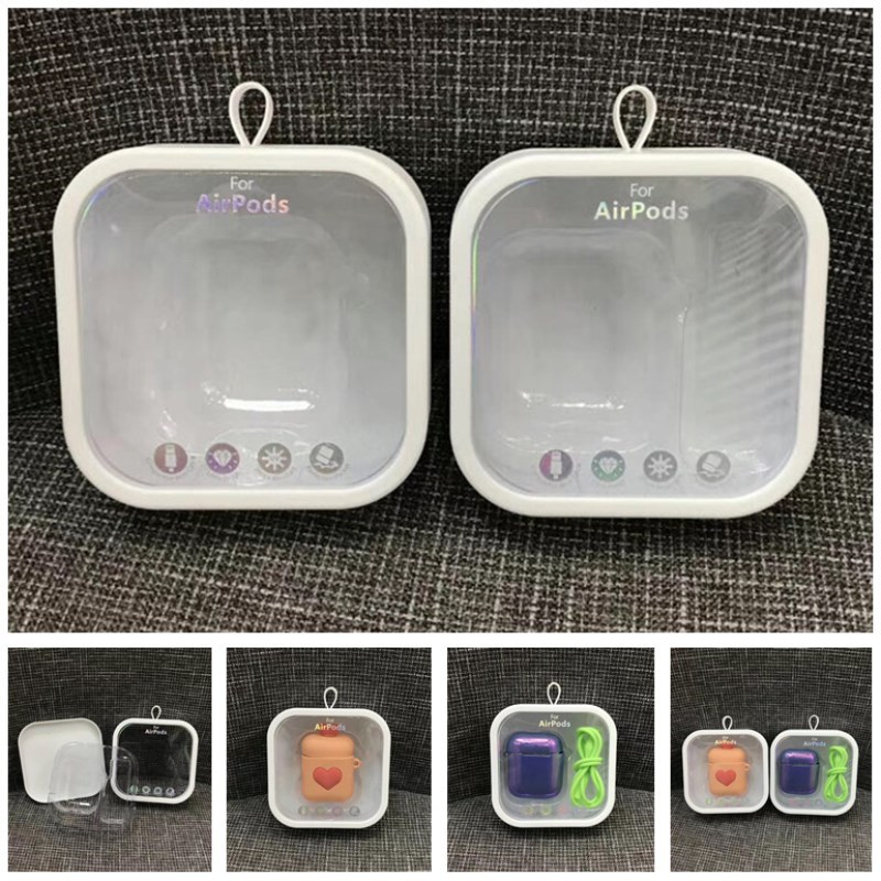 适用于苹果AirPods pro耳机保护壳塑料包装 蓝牙保护套彩纸盒通用