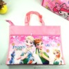 Study bag for elementary school students, big double-layer drawing board, cartoon cloth