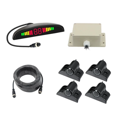 Truck Crescent radar 24v dump truck truck forklift engineering truck reversing radar anti-collision buzzer radar (Park radarı)