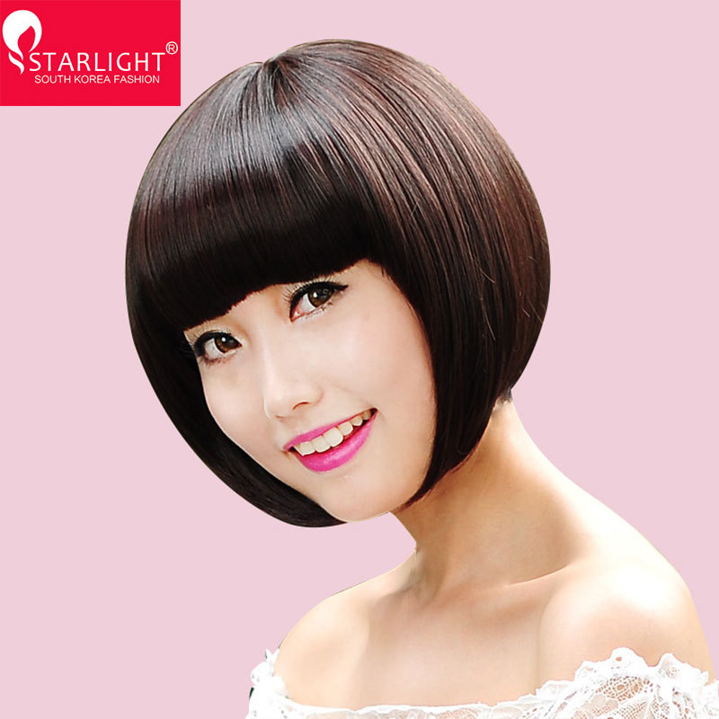 假發女 生發套學生頭梨花頭短發逼真自然帥氣時尚發型波波短直發