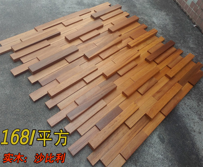 木质实木马赛克电视背景墙原红木老船木客厅餐厅阳台墙面装饰材料|ru