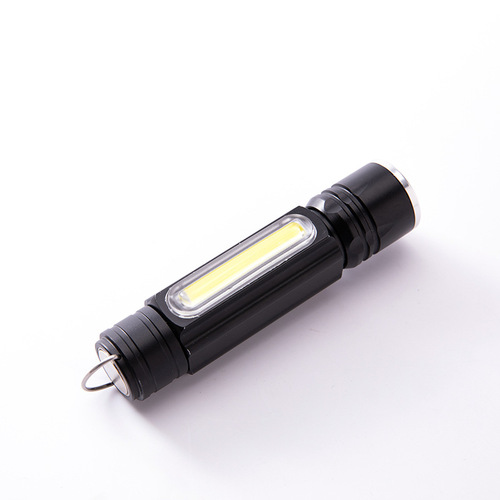 Cross-border LED mini high-intensity flashlight T6 USB charging outdoor home camping portable flashlight wholesale
