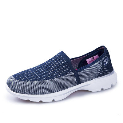 Spring and autumn payment lady Flat bottom gym shoes A pedal Casual shoes Mom shoes Middle and old age soft sole Walk with vigorous strides shoes