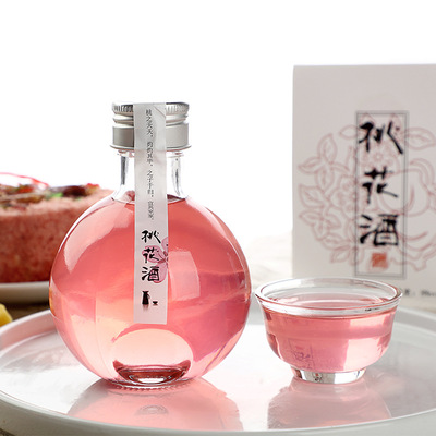 桃花酒桃花酿果酒古法自酿三生三世女士桃花酒可OEM贴牌l礼盒包装|ms