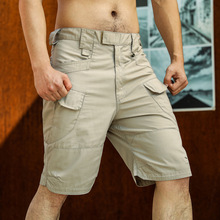 暢銷款IX7城市戰術短褲戶外工裝短褲男戰術褲格子布面料自產自銷