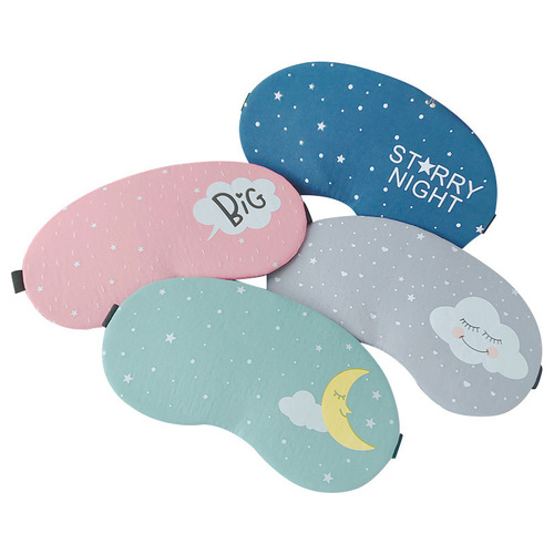 Cartoon starry sky sleeping eye mask for men and women, blackout breathable ice pack, ice pack, hot compress sleeping eye mask wholesale available