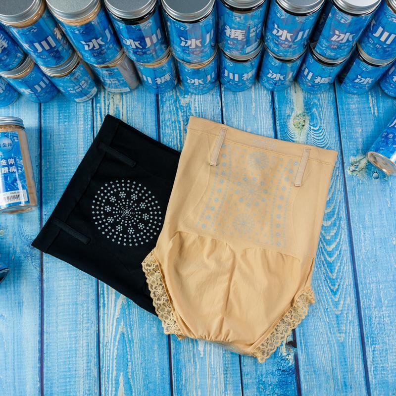 微商爆款暴冰川褲收腹褲女士無縫提臀瘦腰 高腰超薄蕾絲廠家批發