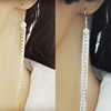 Modern accessory, fashionable long earrings, wholesale