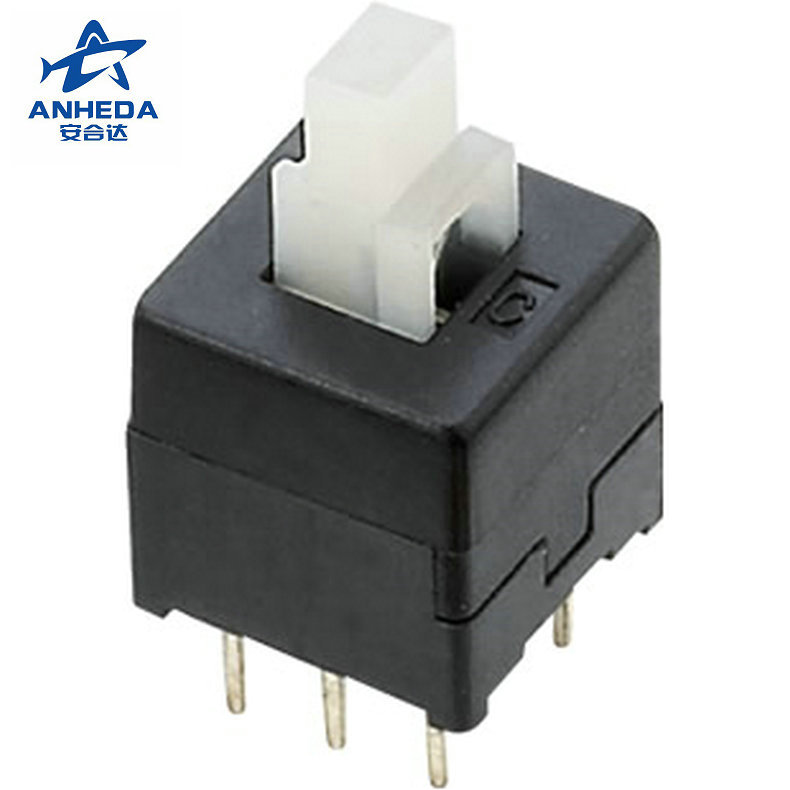 厂家批发KFC-8.45x8.45 红柄按键开关 无锁按键开关 平针按键开关