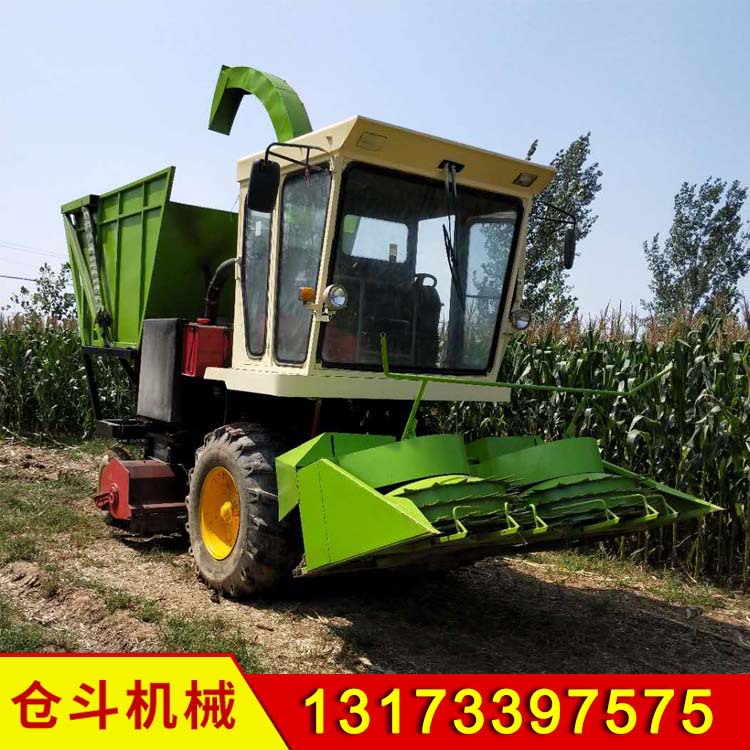 自走式青饲料收割机 大小型号圆盘式青储机  黄株草青储收获机