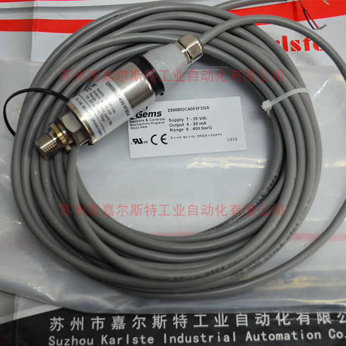 GEMS捷迈   2200BGC4001F3GA   压力传感器 专注品质